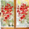 Samolepka na okno s postavičkami Fu Vodotěsný Opakovaně použitelný 2024 Rok draka Čínský Nový Rok Jarní Festival Elektrostatická skleněná dekorace Samolepka Samolepka