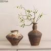 Wabi-sabi Style Ceramic Vase Table Decoration Incomplete Aesthetics Flowers Arrangement Retro Floral Vases Room Aesthetic Decor