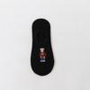 Socks Bear Invisible Cotton Casual Hosiery Men's Boat Socks Korean Style Socks Middle Tube Hosiery