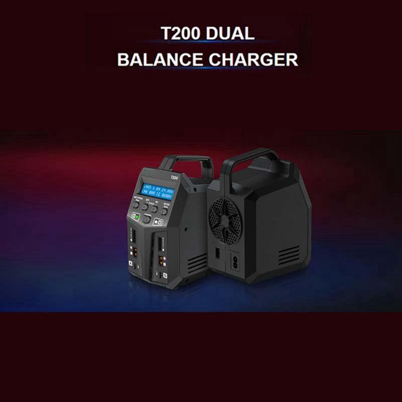 New High Quality SKYRC T200 2X100W 12A AC/DC DUAL Battery Balance Charger for 1-6S Lipo/LiHV/LiFe/LiIon Battery Replacement Parts