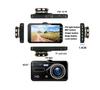 2 Lens Dashcam Car DVR 1080P 4.0 Inch IPS Screen Night Vision Touch 6M Rear View Camera Video Recorder Car Dashcam Teyes Rear View Camera