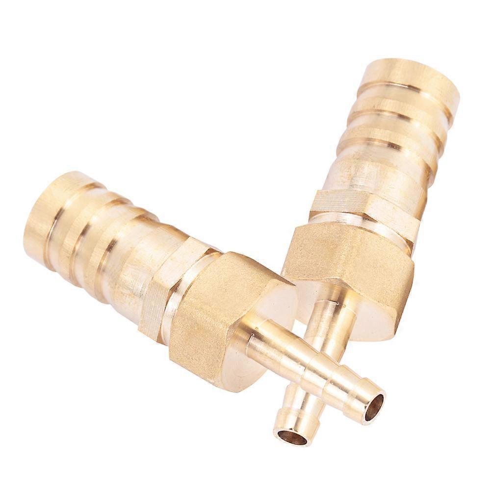 Brass Fitting Hose Barb Tail Reducer Reducing Plug Connector (6mm-16mm 2pcs)