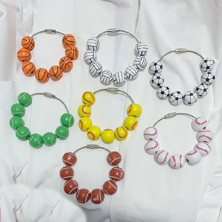 Stylish Accessory Baseball Bag Charm Lightweight Sports Theme Purse Decors Sporty Accessory for Beach and Everyday Bags