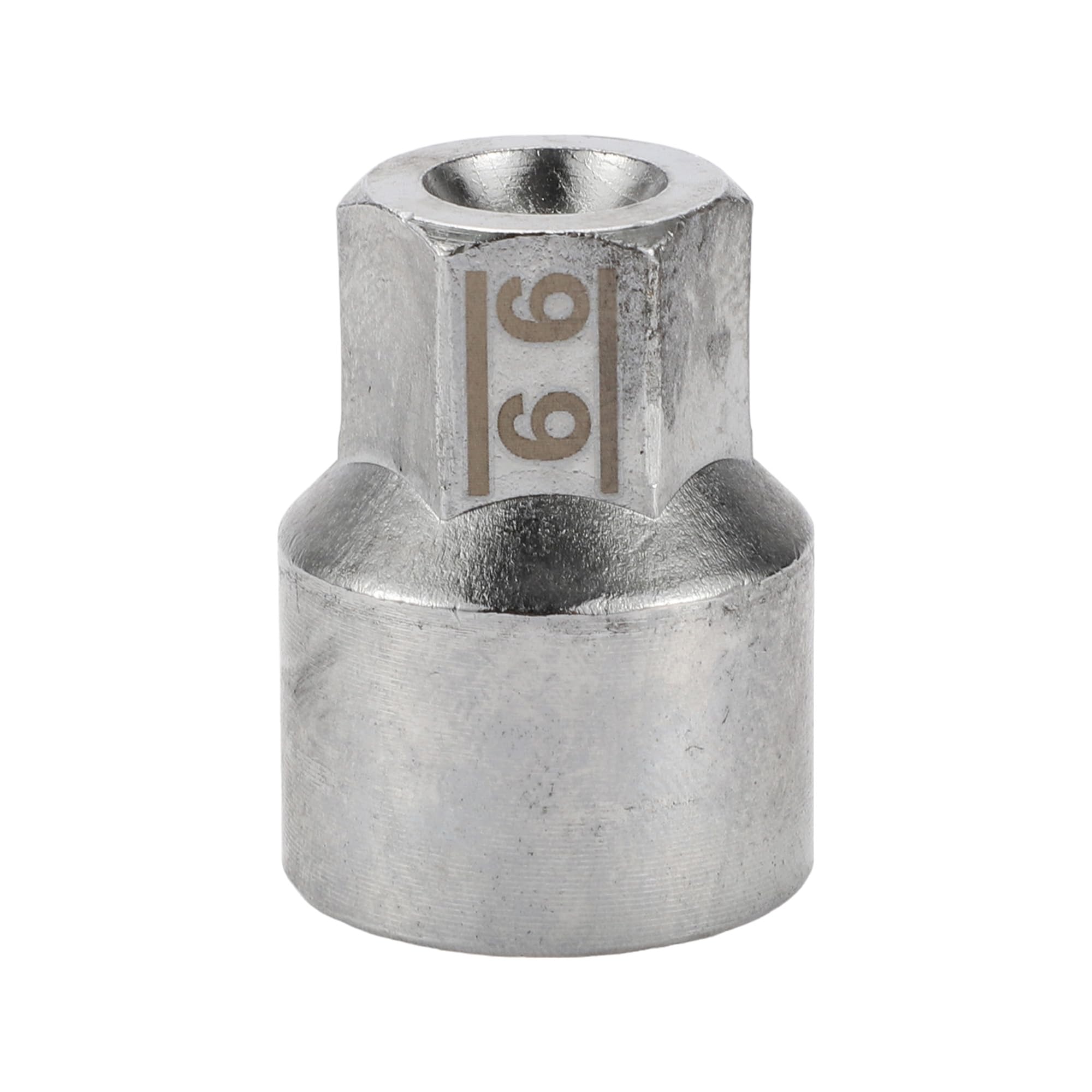 

ABSOPRO Гайка-секретка для колеса Съемник гаек с ключом Совместим с Porsche и Macan #66, Диаметр 9/10 , 20-точечная противоугонная головка, Boxster, 911,