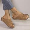 Lucyever Utskurna Platåtofflor Kvinnor Plusstorlek Mjuk Sula Casual Sandaler Kvinna Lätta Halkfria Strandflipflops 43