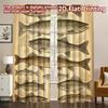 2D FLAT PRINTING 2pcs Curtains (Without Rod) Antique Fish Illustration Popular Curtains&Window Treatment Yarn Curtains