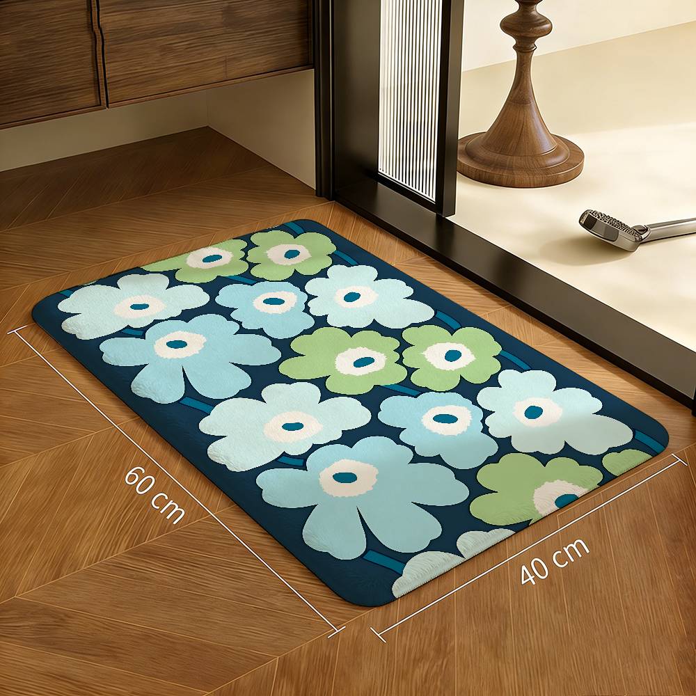 

Marimekko-U-Unikko Flowers Kitchen Mat Cheaper Anti-slip Modern Living Room Balcony Printed Modern Home Decor 40x60cm