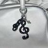 User Friendly Whimsical Key Ring Trendy Acrylic Jewelry Accessory Portable Everyday Use Unique Star Music Charm