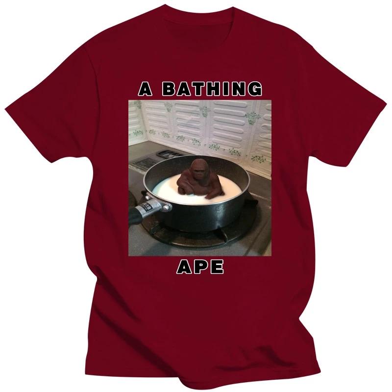 Ape Bathe T-Shirt Milch Affe Milch Affe sitzen