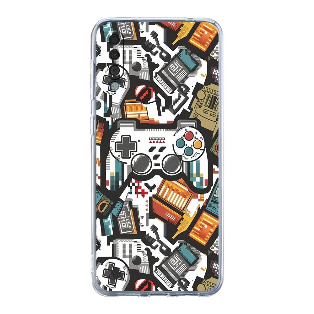 

Transparent Phone Case for Samsung Galaxy A56 A36 A25 A16 A14 A12 A22 A24 A42 A06 A20 A30 A40 Soft TPU Game Controller Graphic for Samsung A10