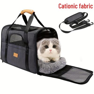 Portable Foldable Pet Bag: Breathable Single Shoulder Cat & Small Dog Travel Carry Bag