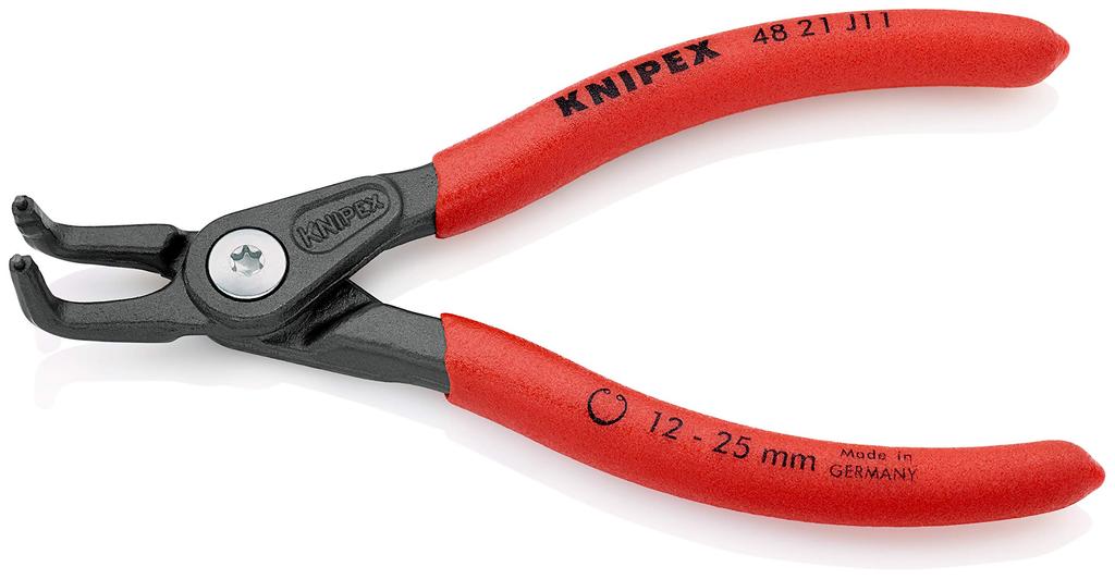 KNIPEX Precision Snap Ring Pliers, 130mm, Bent, 4821-J11 [Other]