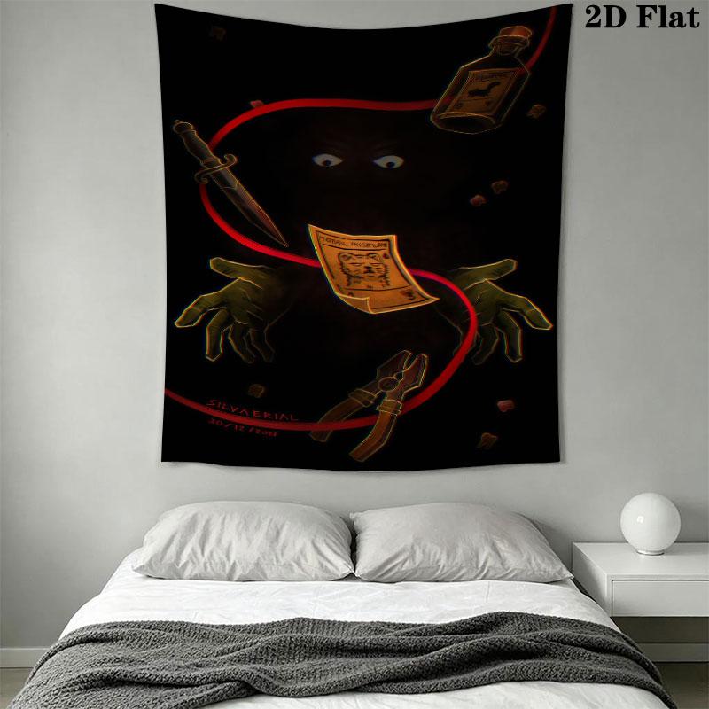 Inscryption Wall Hanging Printed Fabric Blanket Decorative Tapestries for Bedroom Living Room Home Decor