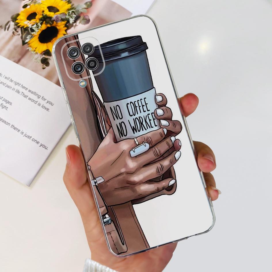 Luxury Marble Phone Case For Samsung Galaxy A12 Cover A125 SM-A125F Soft Clear Silicone Slim Bumper For Samsung M12 5G F12 Funda