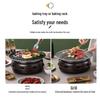 Korean Smokeless Charcoal Grill: Round Table Metal Iron BBQ & Tea Brewing Stove for Outdoors
