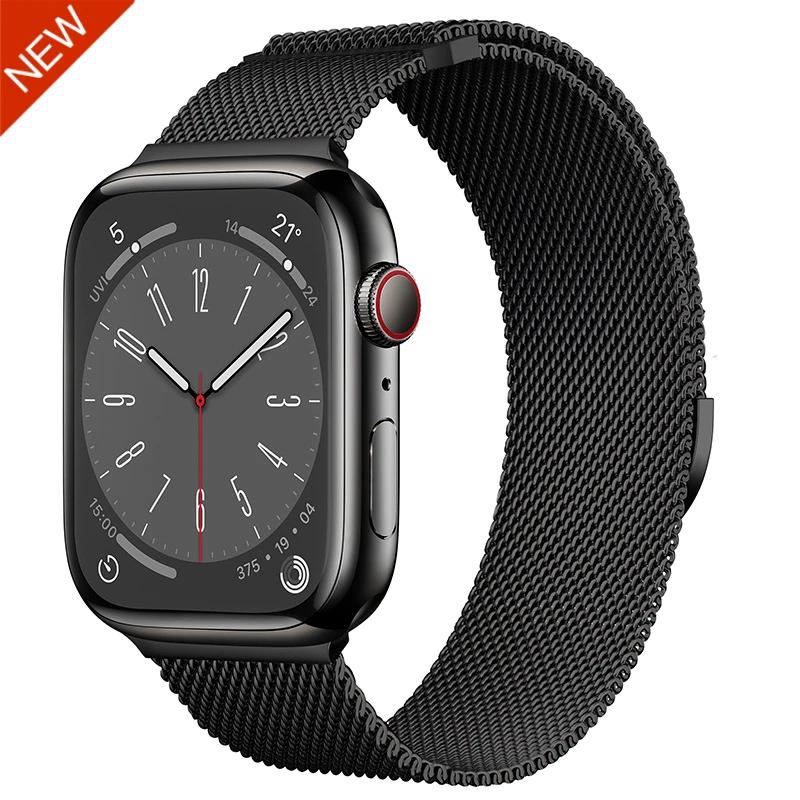 Milanese Loop Band for Apple watch Ultra 9 8 7 6 5 SE 45mm 49mm 44mm/41mm/40mm Metal Magnetic Strap iWatch 11 10 46mm 42mm Band