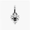 PAndora 793086c01 PAndora Me Keyhole Heart Mini Pendant And Dangle Silver Charm