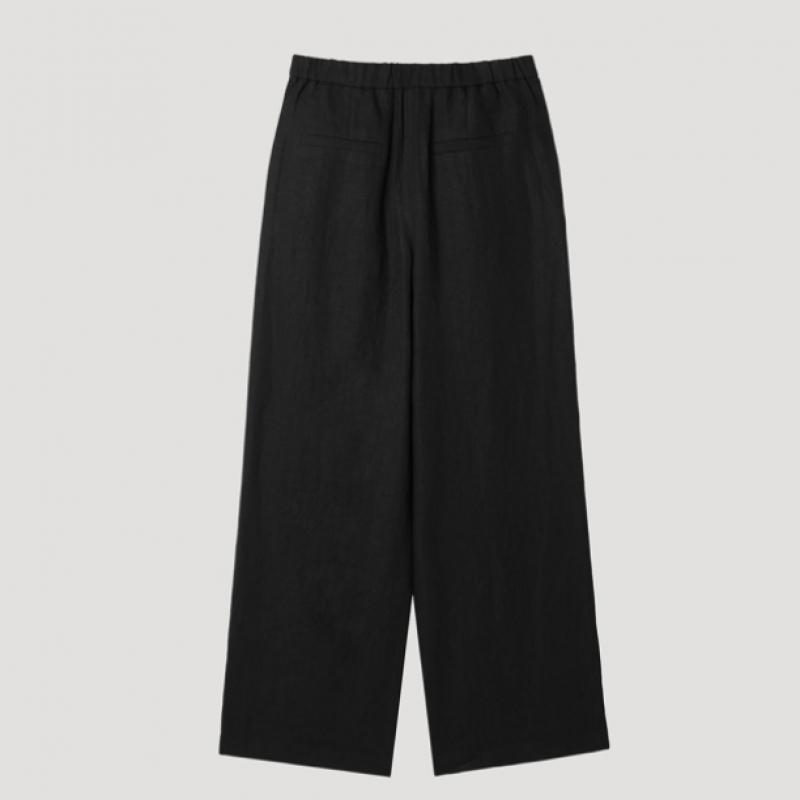 [She S miSS] Back Banding Linen Wide pantS SwwSlp22130