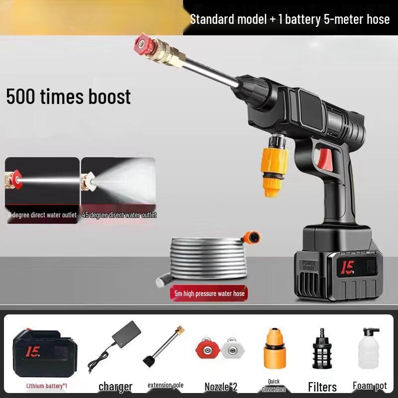 

Cordless 6-in-1 High-Pressure Washer Gun CN plug (adapter included)