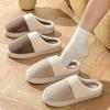 Fashion 2025 New Warm Men Slippers Women Winter Cotton Shoes Non-Slip Thick Sole Soft Flats Bedroom Concise Home Couples Furry Slipper