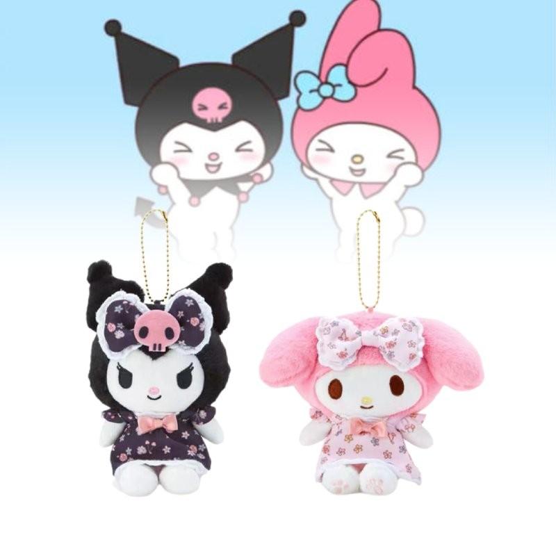 Adorable Kuromi Floral Dress Plush Hanger Sanrio New Japanese Style Collectible