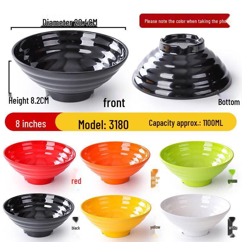 

Nordic Style Melamine Soup Bowl - 8-inch