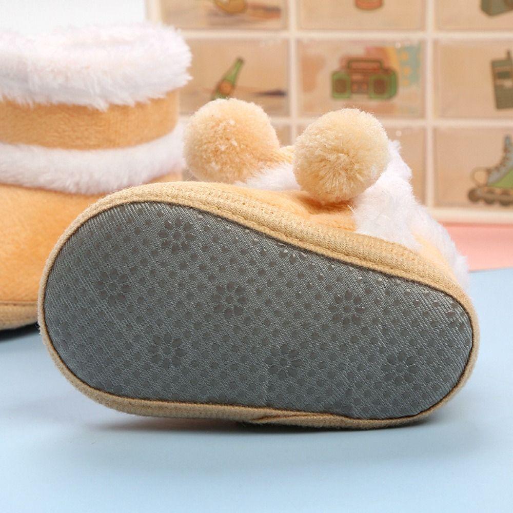 Fleece Toddler Snow Boots Warm Baby Footwear Durable Infant First Walking Shoes  Winter