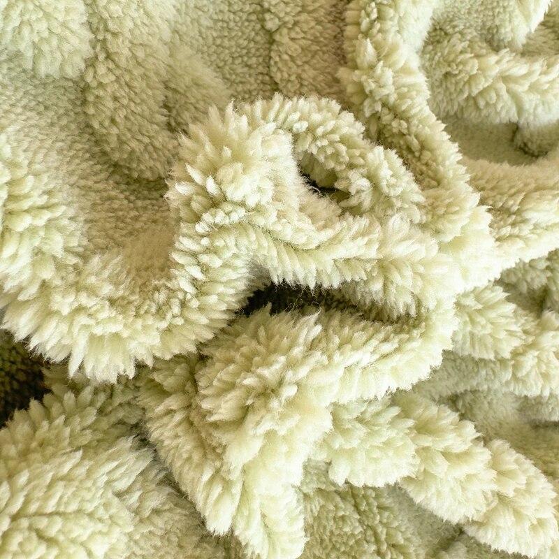 Jednobarevný taftový potah na matraci Zimní hřejivý Měkký Pohodlný Ložní prádlo Prostěradlo Potah na postel Protiskluzový Chránič matrace