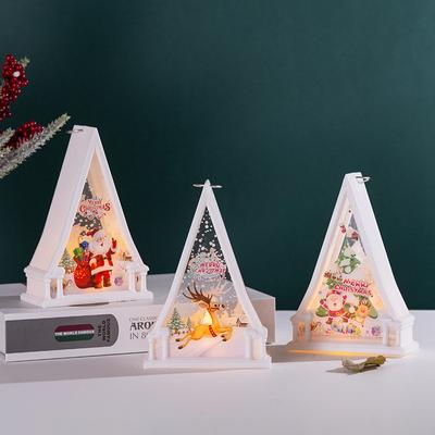 Weihnachtsdekorationen Windlichter Schaufenster-Display Kinder Weihnachtsgeschenke Szene Layout Requisiten