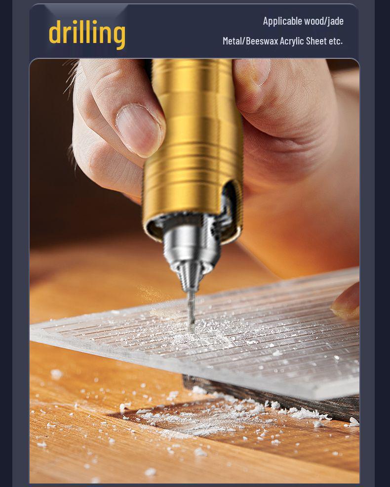 High-Power Handheld Electric Grinder for Wood Carving, Jade Polishing, Cleaning, Cutting & Engraving