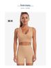 Women's Cross-Border Yoga Suit: Shockproof Sports Underwear, Sexy Deep U Vest & Shorts Set for Fitness & Running