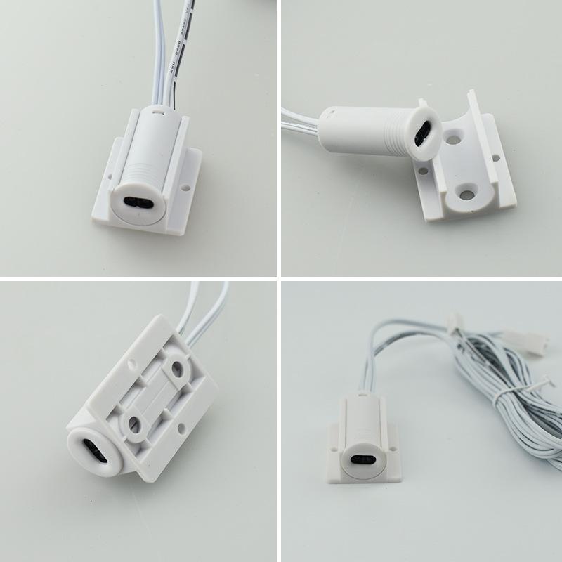 DC 12V 24V Mini Interrupteur à Capteur Intelligent Cuisine Sous Meuble Garde-robe Bande LED Lumière Balayage de la Main Capteur de Mouvement Interrupteur à Capteur PIR