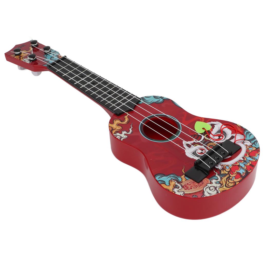 Kids Toy Ukulele Mini Plastic Guitar Musical Instrument for Preschool Children GiftRed
