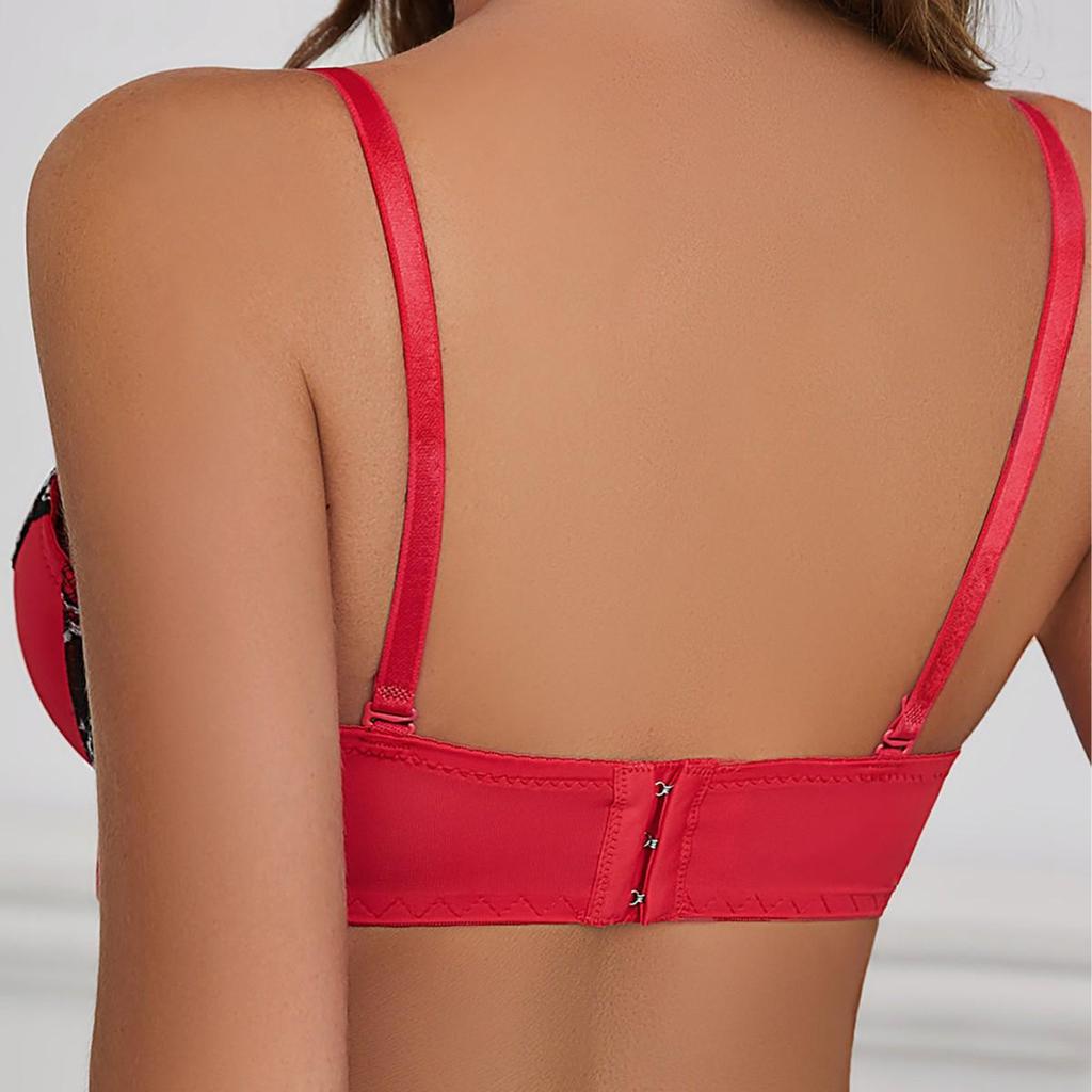 "European & American Style Sexy Lace Adjustable One-Piece Bra"