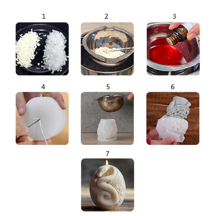 Candle Molds Castings Molds Epoxy Resin Molds Spirals Snake Pillar Silicone Moulds Plasters Molds Ornament Molds