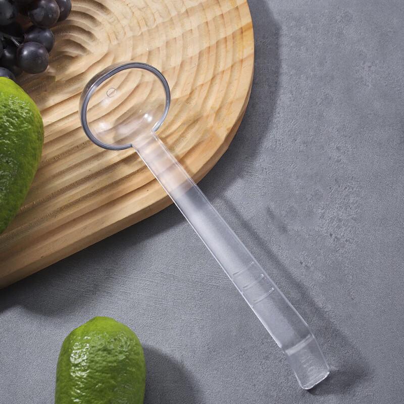 PC Transparent Long-Handle Measuring Spoon Set with Hook