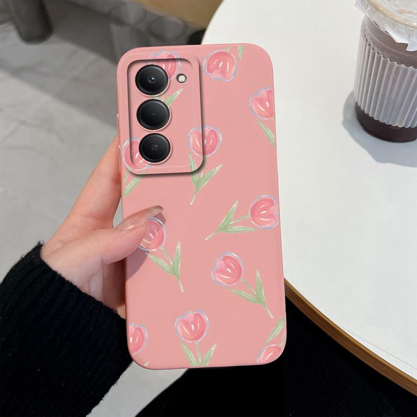 Premium Protective Case For Redmi 15 10 11 15C 12C 10C Note 14 Pro Plus 14S Beautiful Brown Leaf Patterns Liquid Silicone Phone Cover For Redmi Casing