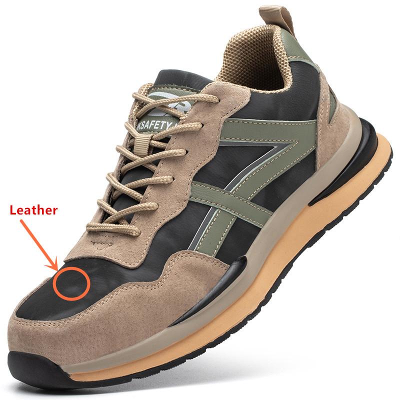 Bezpečnostní pracovní obuv s ocelovou špičkou, odolná proti propíchnutí, protiskluzová pracovní obuv, prodyšné pracovní bezpečnostní tenisky, lehká bezpečnostní obuv