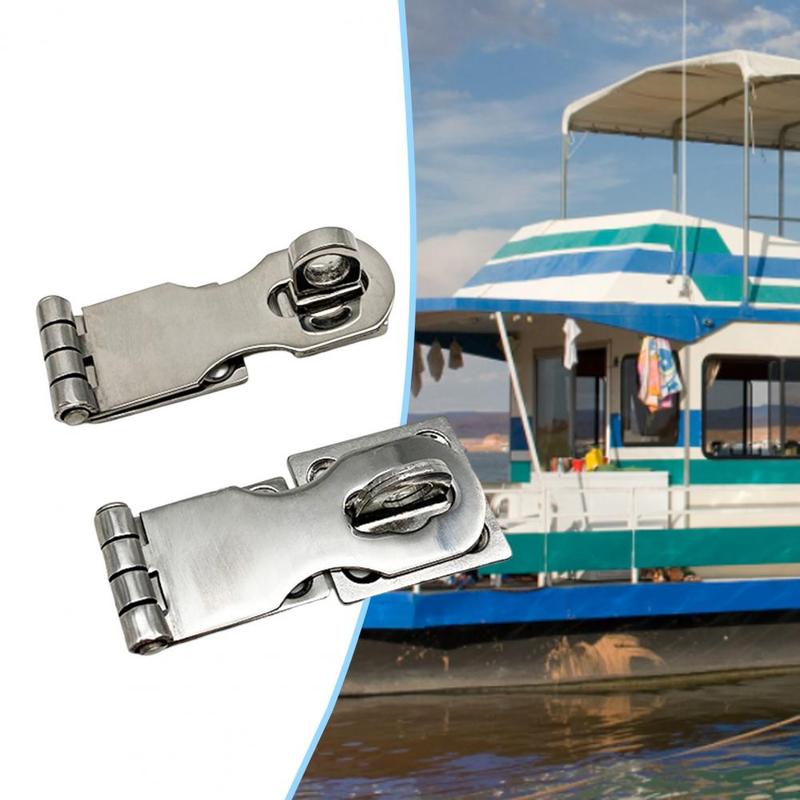 Great Door Safety Hasp Simple Installation Practical Boat Safety Hasp Boat Safety Padlock Hasp Accessory