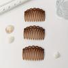 Zähne Kunststoff Haar Seitenkamm Vintage Twist Kamm Französischer Stil Haarspange Kamm Haarschmuck für Frauen