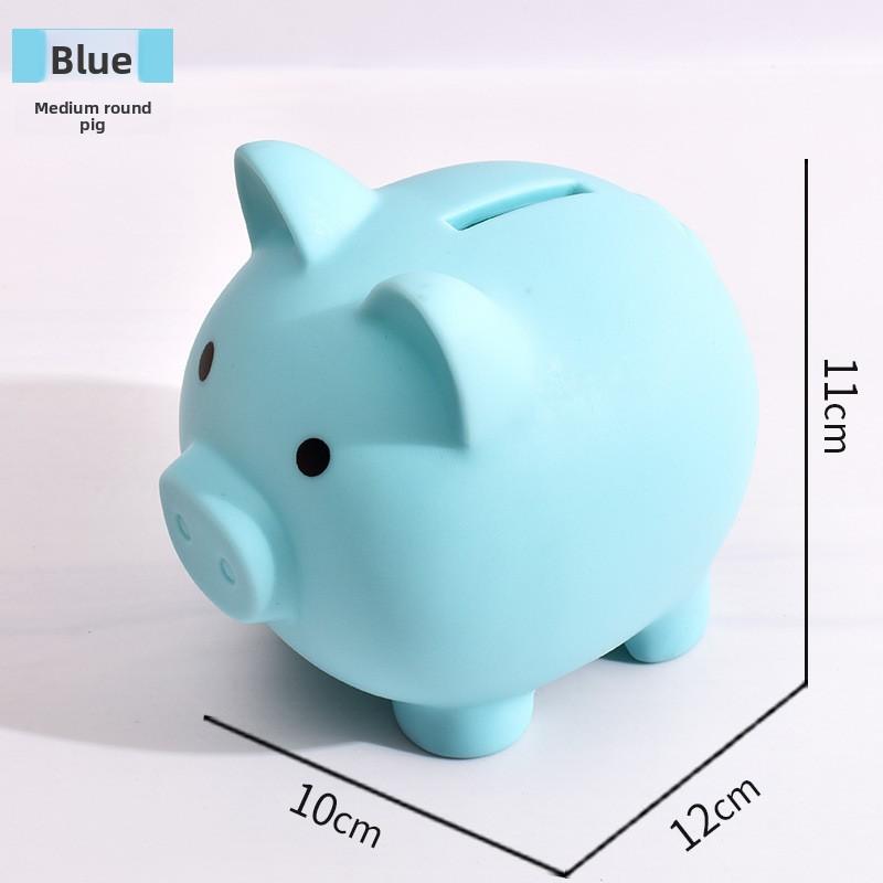 1pcs Shatterproof Golden Pig Coin Bank Rubber Piggy Bank Fortune Symbol for Kids Savings & Home Decoration