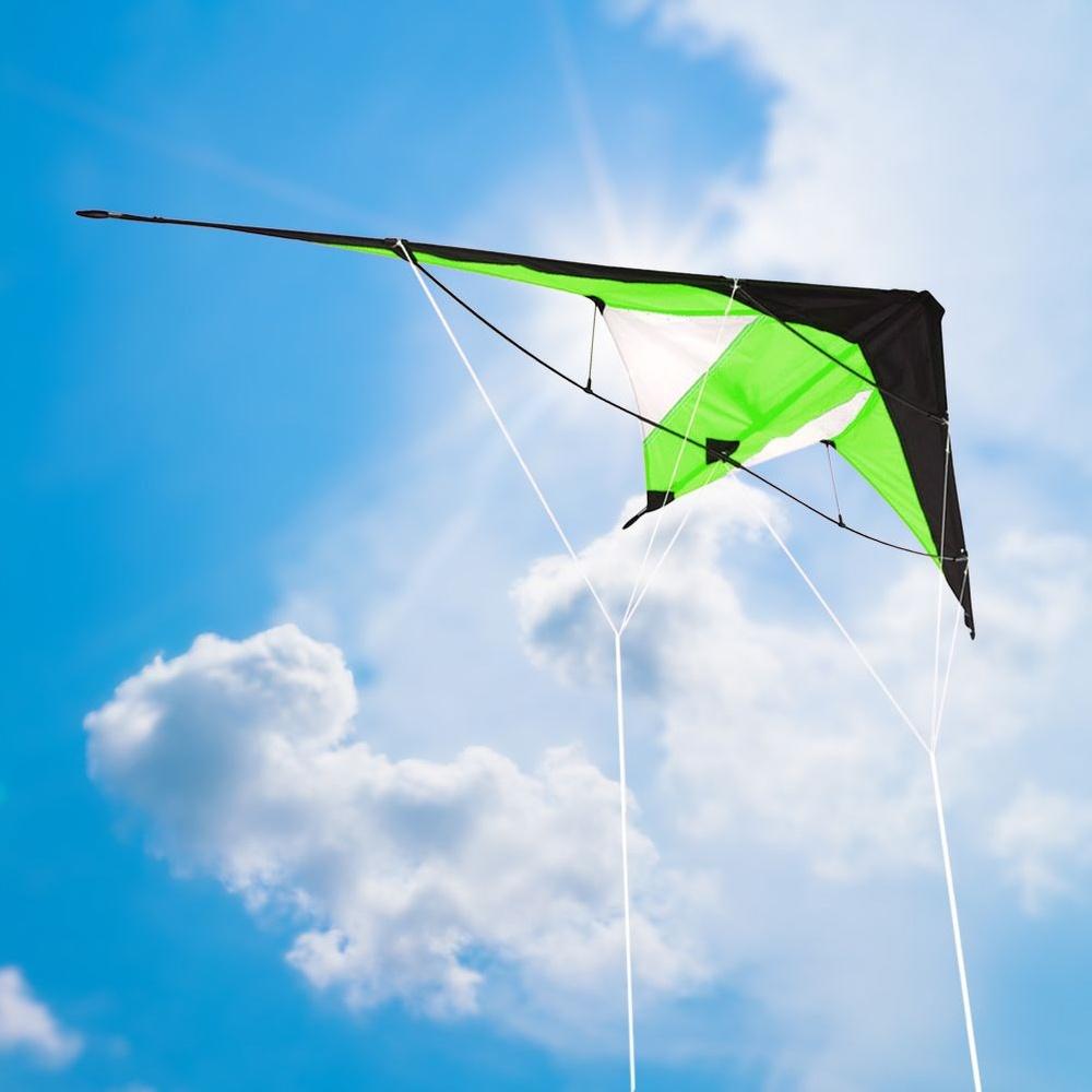 Green Acrobatic Kite 120X50 Cm