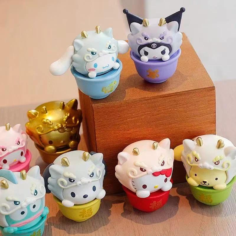 Latest Product In Stock Meiletipa Cha Dog Kt Cat Zhaofu Dragon Brocade Series Doll Handmade Desktop Ornament Surprise Gif