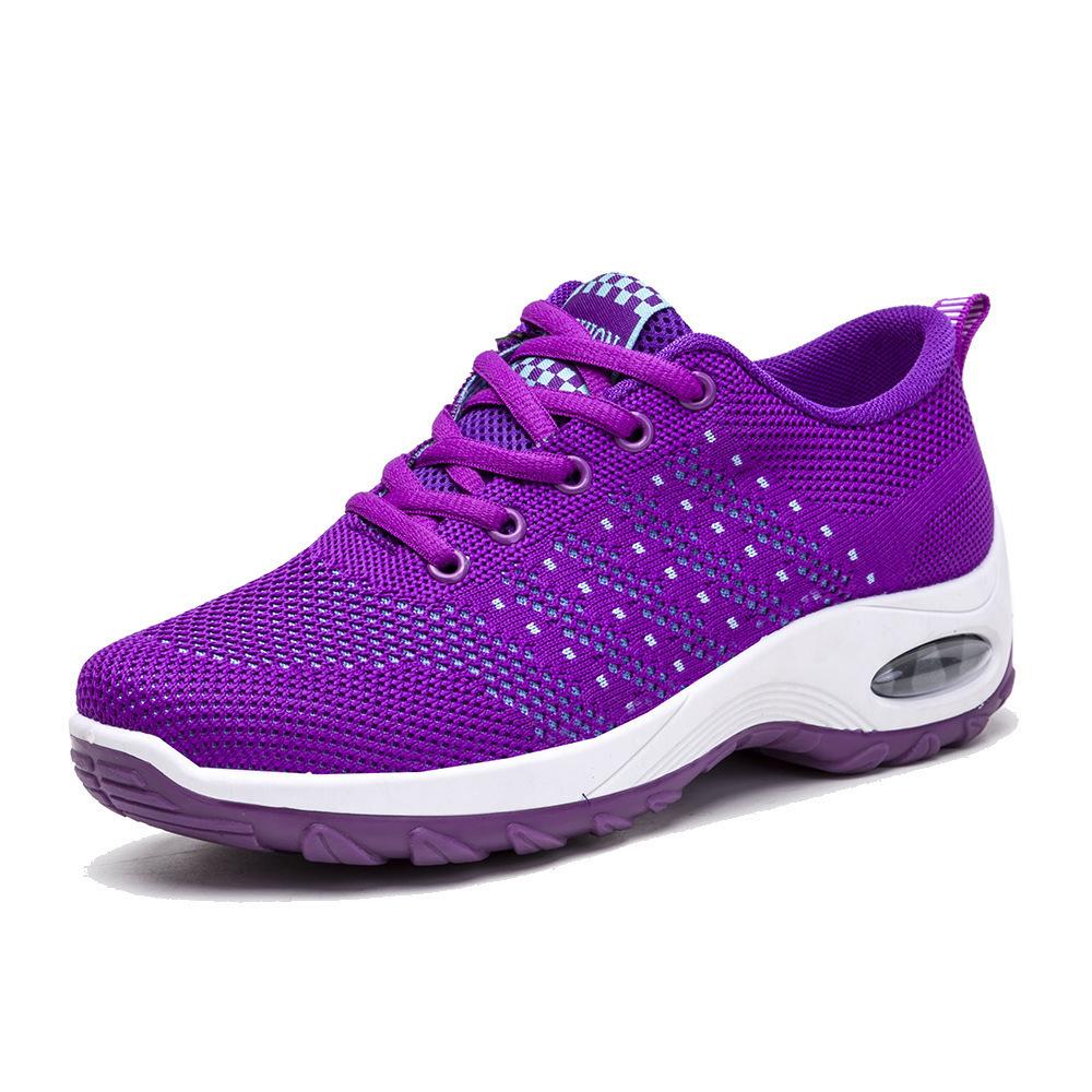 Large Size Mesh New Casual Lightweight Flying Women's Shoes Sports Shoes Breathable Mesh Shoes Height-enhancing Men