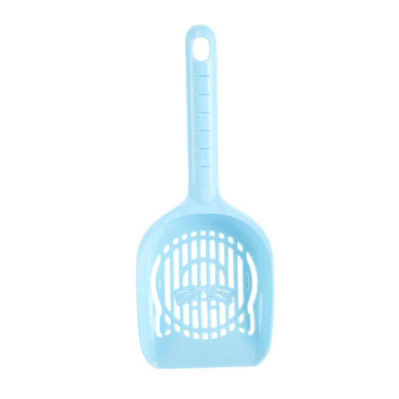 Long Handle Cat Litter Scoop with Fine Holes - Easy to Clean and Perfect for Pet Waste Management