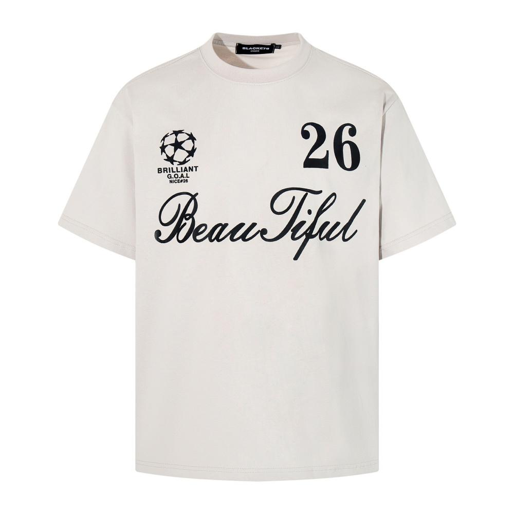 Letter Print Short Sleeve Tshirt Unisexs Summer Streetwear Loose Crew Neck HalfSleeve Cotton Tee Unisex Tshirt M