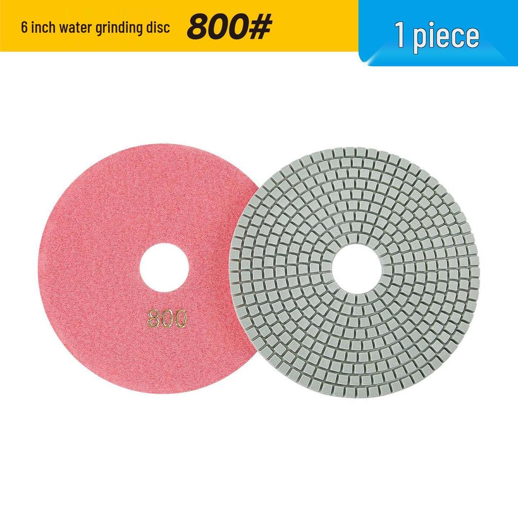 Multi-Size Diamond Water Polishing Pad (5" To 14") for Granite - Fits Angle Grinders