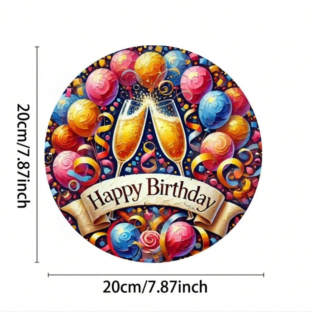 LED Marquee Birthday Sign 16 Color Remote Wall Decor Light Up Home Bedroom Living Room