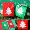 50Pcs Christmas Candy Box New Year Gift Box Xmas Tree Snowflake Gift Bag Cookies Pack Bag Plastic Bags for Event Party