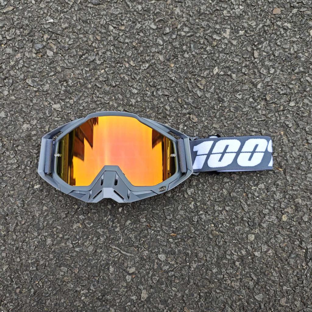 Occhiali da sole da moto classici per fuoristrada all'aperto 100% per la guida, occhiali protettivi per casco resistenti al vento e alla sabbia, equipaggiamento fresco per mountain bike